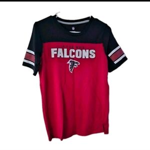 Atlanta Falcons Youth Size 14/16 Large Colorblock T-Shirt NFL Football
